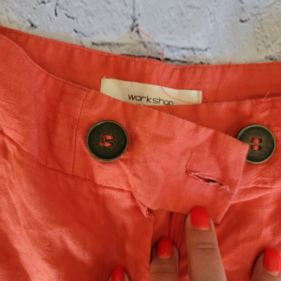 Andrea Jovin Workshop Linen Capris Sz 8 - Picture 4 of 6